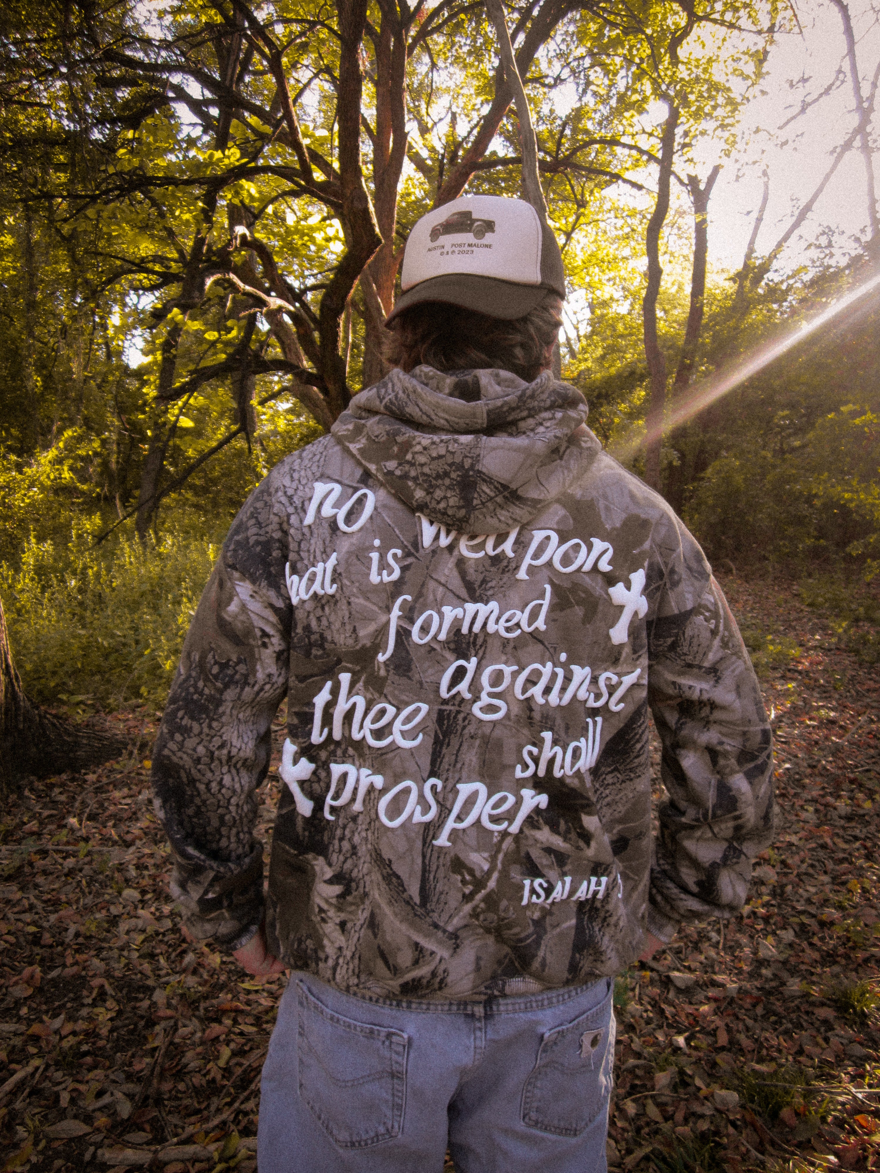 Isaiah 54:17 Camouflage Box Hoodie