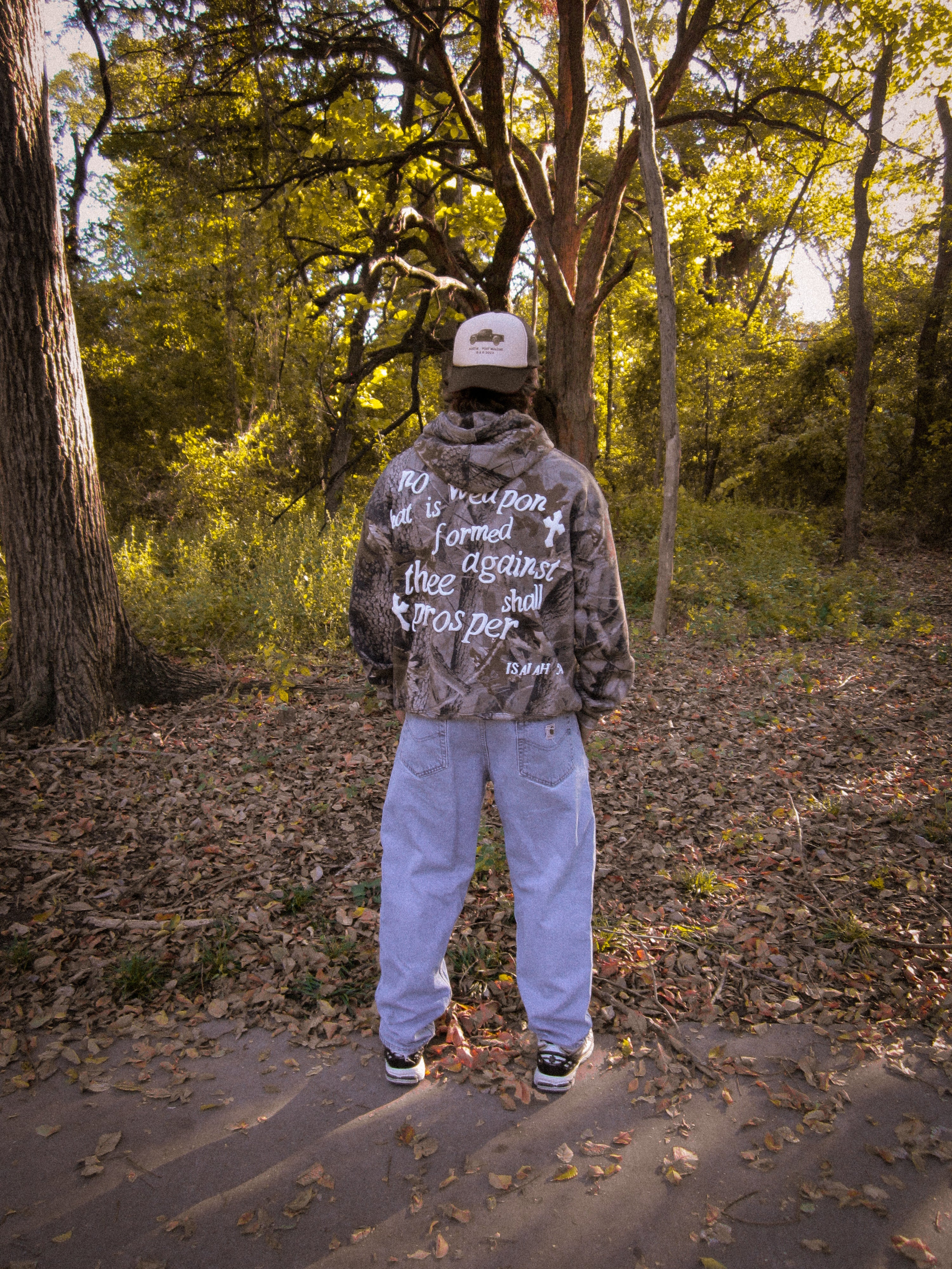 Isaiah 54:17 Camouflage Box Hoodie