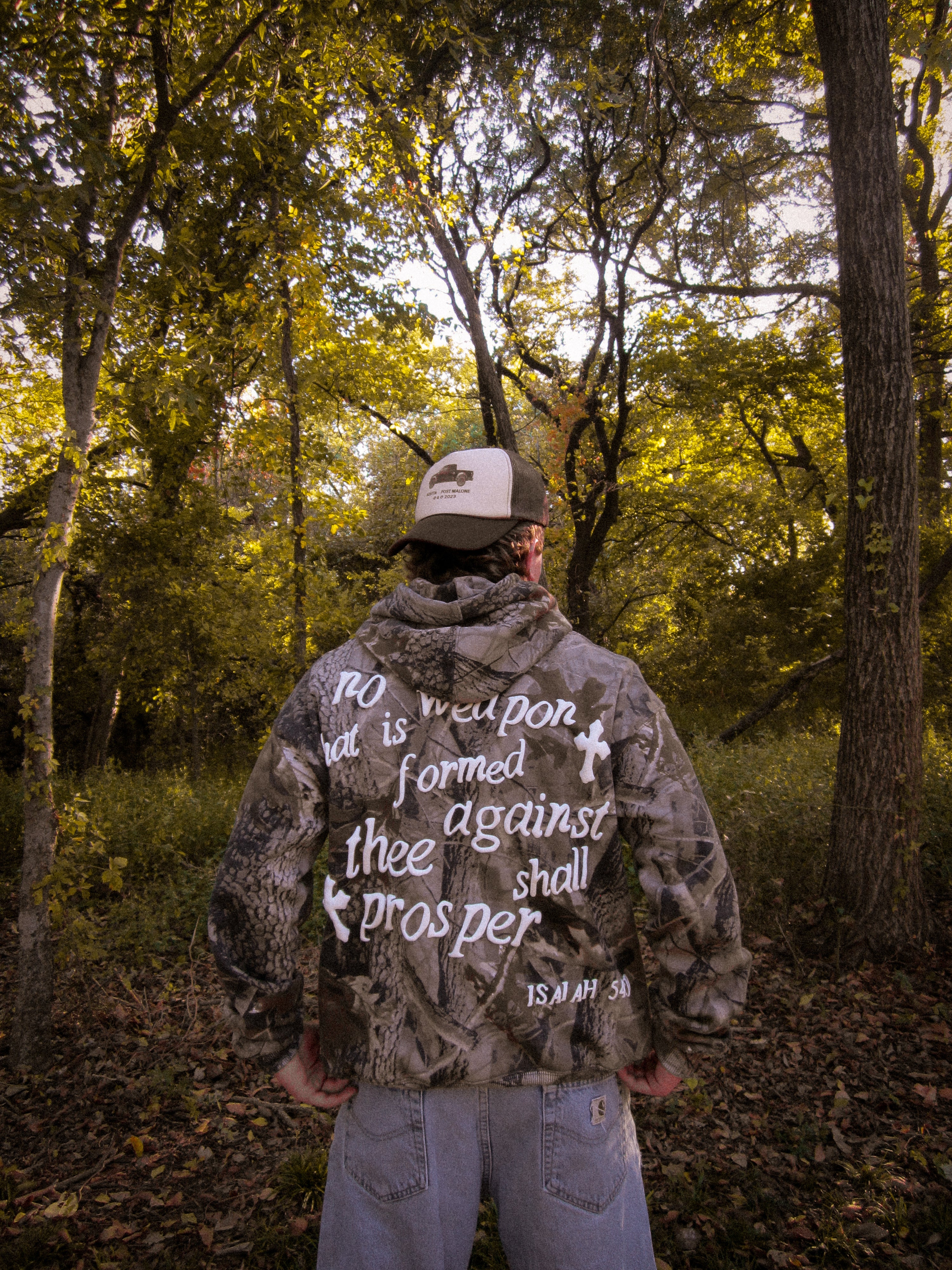 Isaiah 54:17 Camouflage Box Hoodie