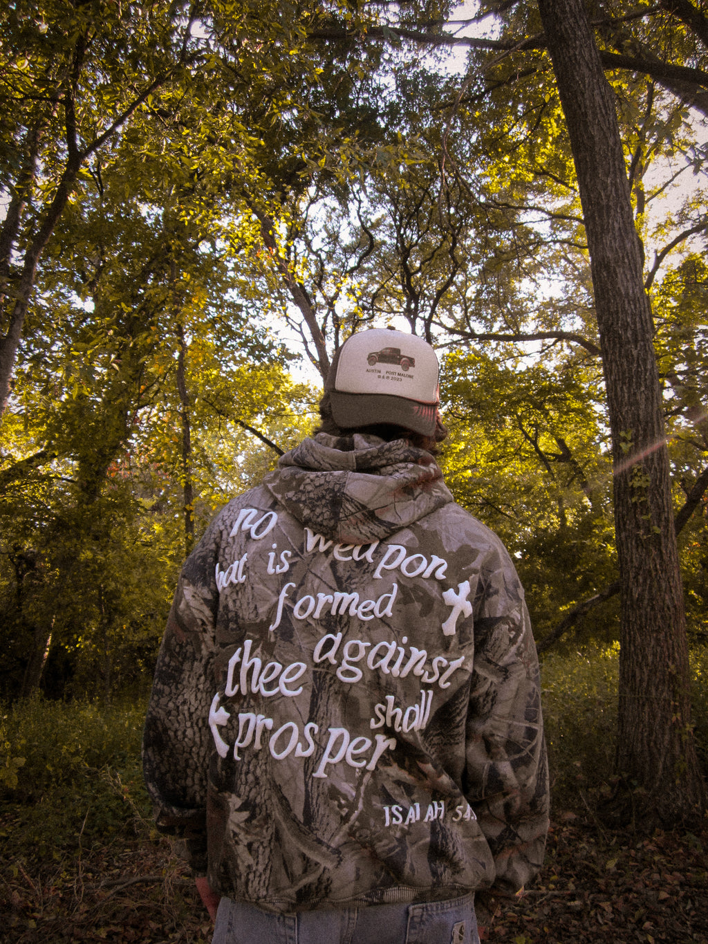 Isaiah 54:17 Camouflage Box Hoodie
