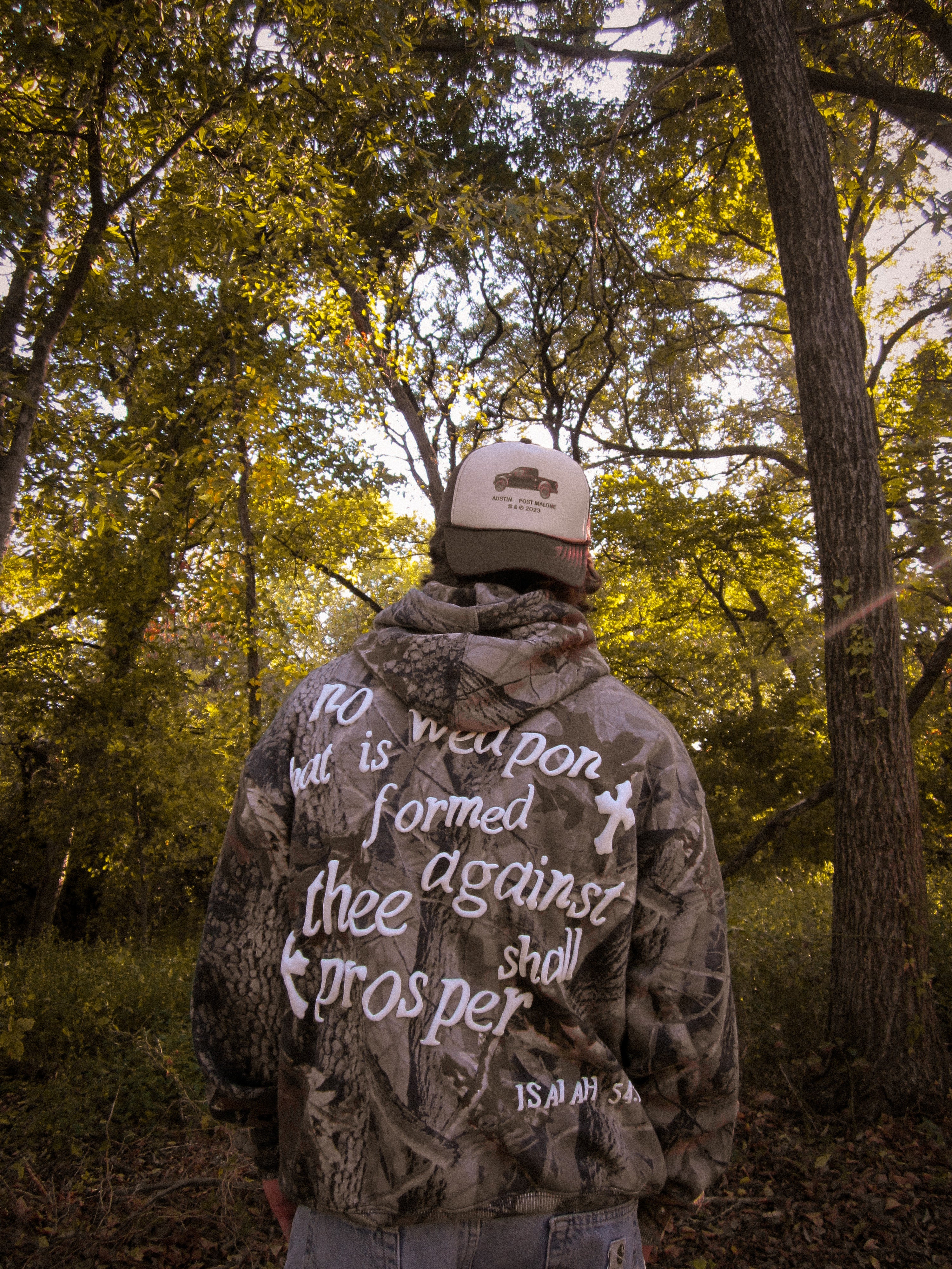 Isaiah 54:17 Camouflage Box Hoodie