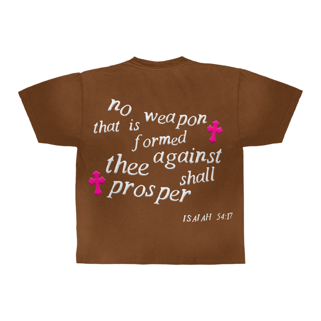 Isaiah 54:17 Box T-Shirt "Mocha"