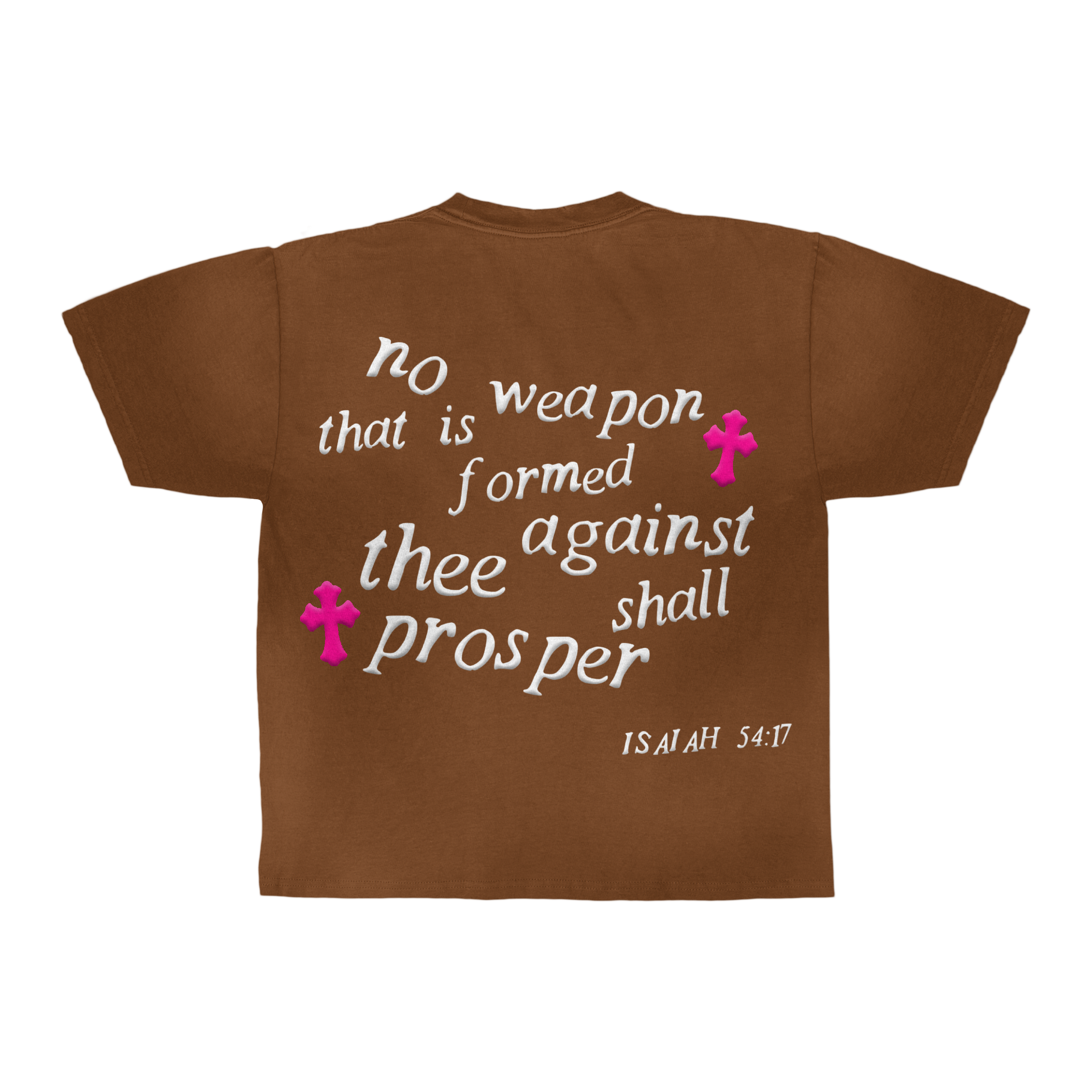 Isaiah 54:17 Box T-Shirt "Mocha"